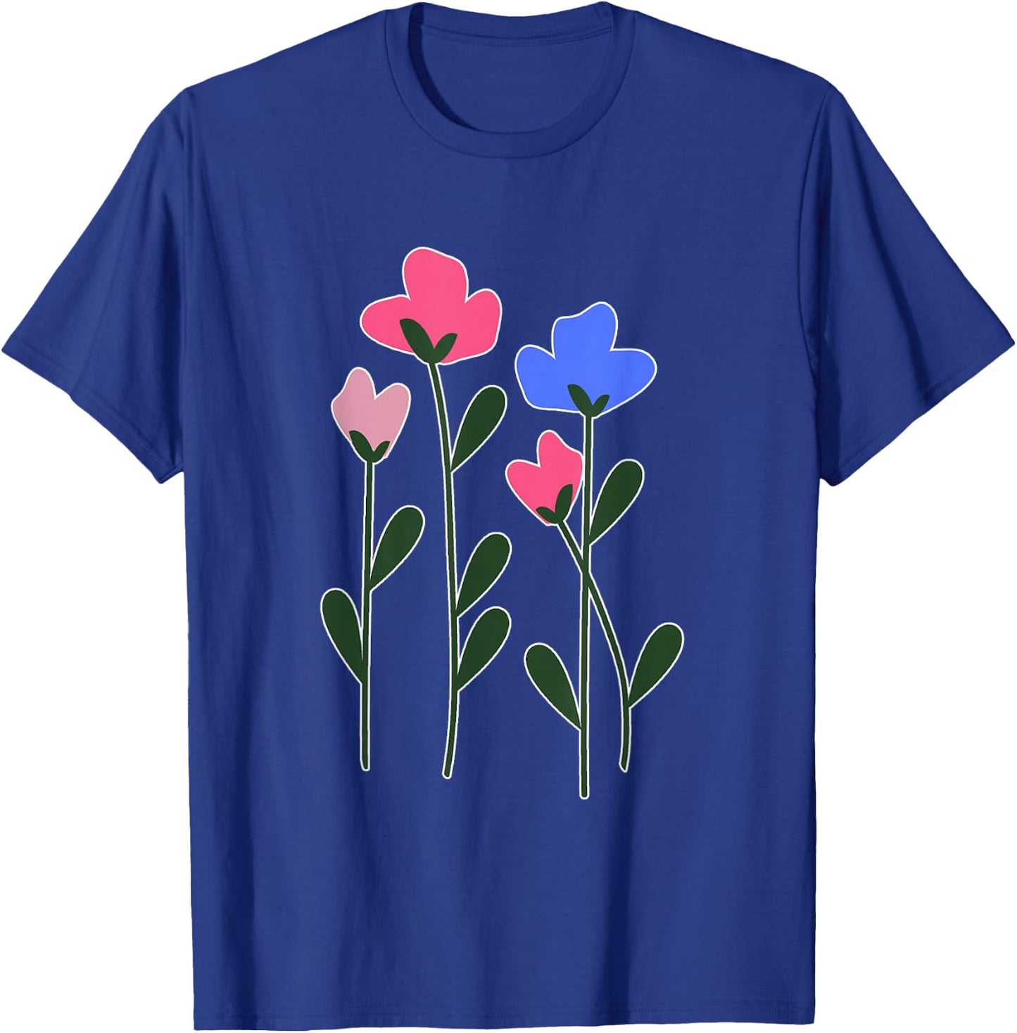 Flower Bouquet Floral Pattern T-Shirt - T-Shirt | Royal