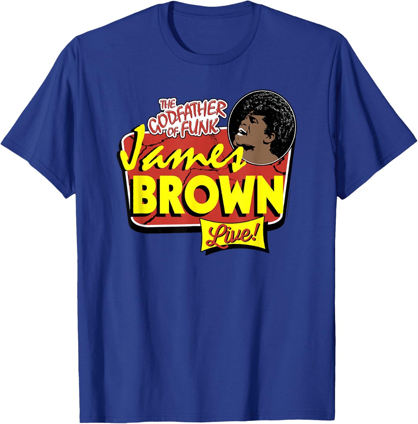 James Brown Godfather of Funk Live T-Shirt - T-Shirt | Royal