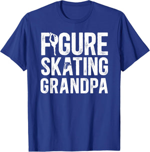 Figure Skating Grandpa Of A Figure Skater Grandfather T-Shirt - T-Shirt | Royal