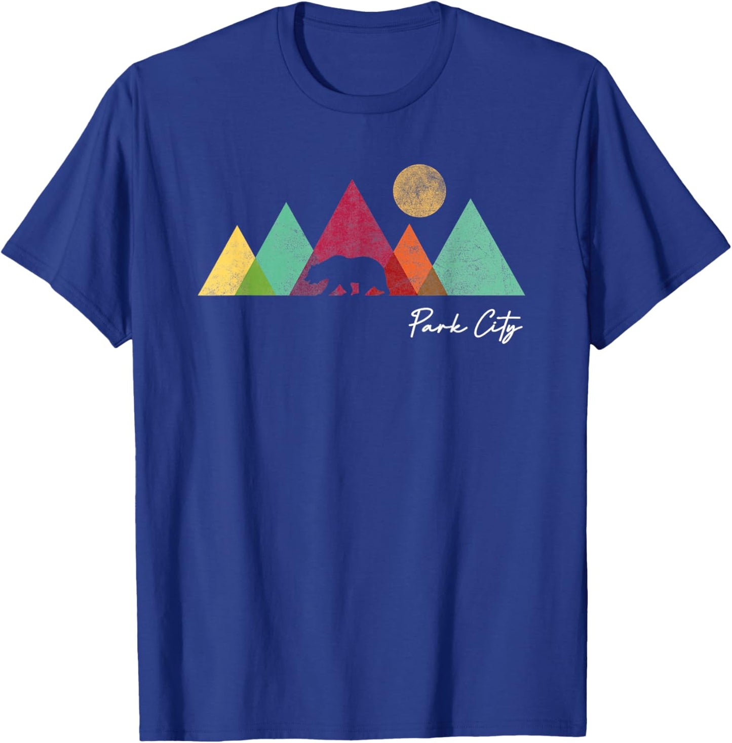 Retro Park City Utah Souvenir Mountain Hiking T-Shirt - T-Shirt | Royal