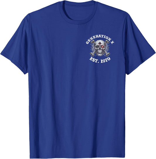 (2 Sided) Generation X EST 1970 Black Sheep of My Family T-Shirt - T-Shirt | Royal
