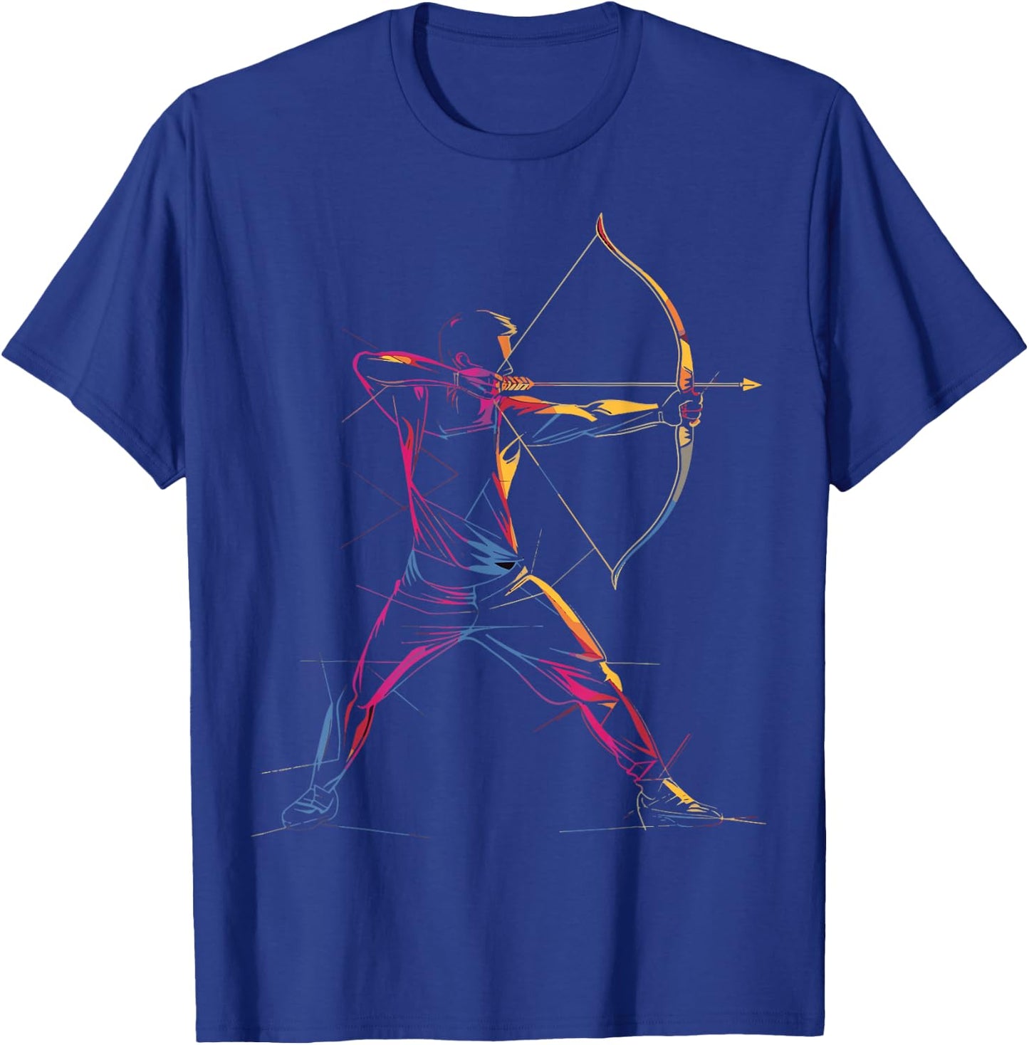 Archery Outfit Arrow and Bow Design Archer , black T-Shirt - T-Shirt | Royal