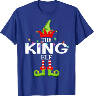 The King Elf Christmas Matching Pajamas T-Shirt - T-Shirt | Royal