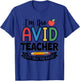 AVID Teacher School Program Funny Education T-Shirt - T-Shirt | Royal