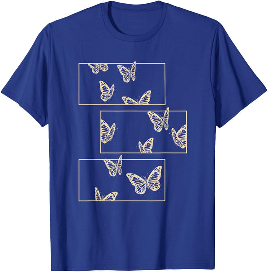 Fairy Grunge Fairycore Aesthetic Clothes Women Men Brown Butterfly T-Shirt - T-Shirt | Royal