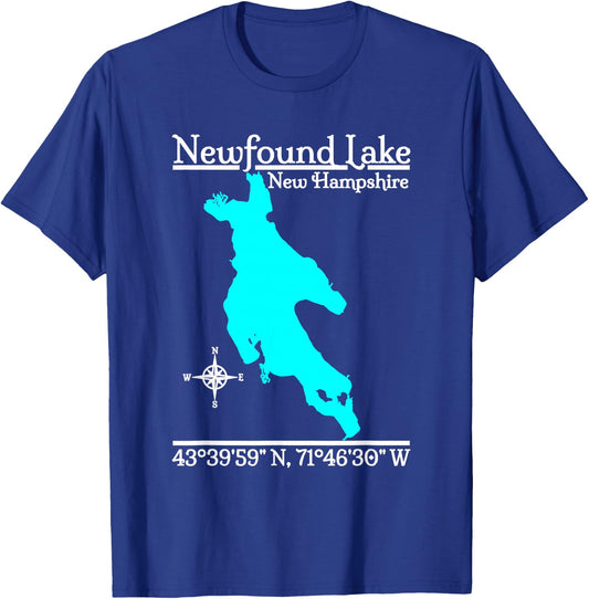 Newfound Lake - New Hampshire T-Shirt - T-Shirt | Royal
