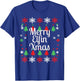Merry Elfin Xmas Ugly Sweater Christmas T Shirt Funny adult T-Shirt - T-Shirt | Royal