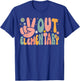 Peace Out Elementary Last Day of School Elementary Graduate T-Shirt - T-Shirt | Royal