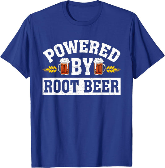 Funny Root Beer Drinking Drinker Dad Papa Beer Lover T-Shirt - T-Shirt | Royal