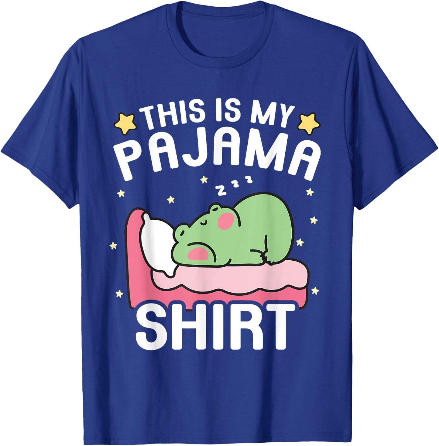 Cute PJ Teen Boys Girls PJs Funny Frog PJs This Is My Pajama T-Shirt - T-Shirt | Royal