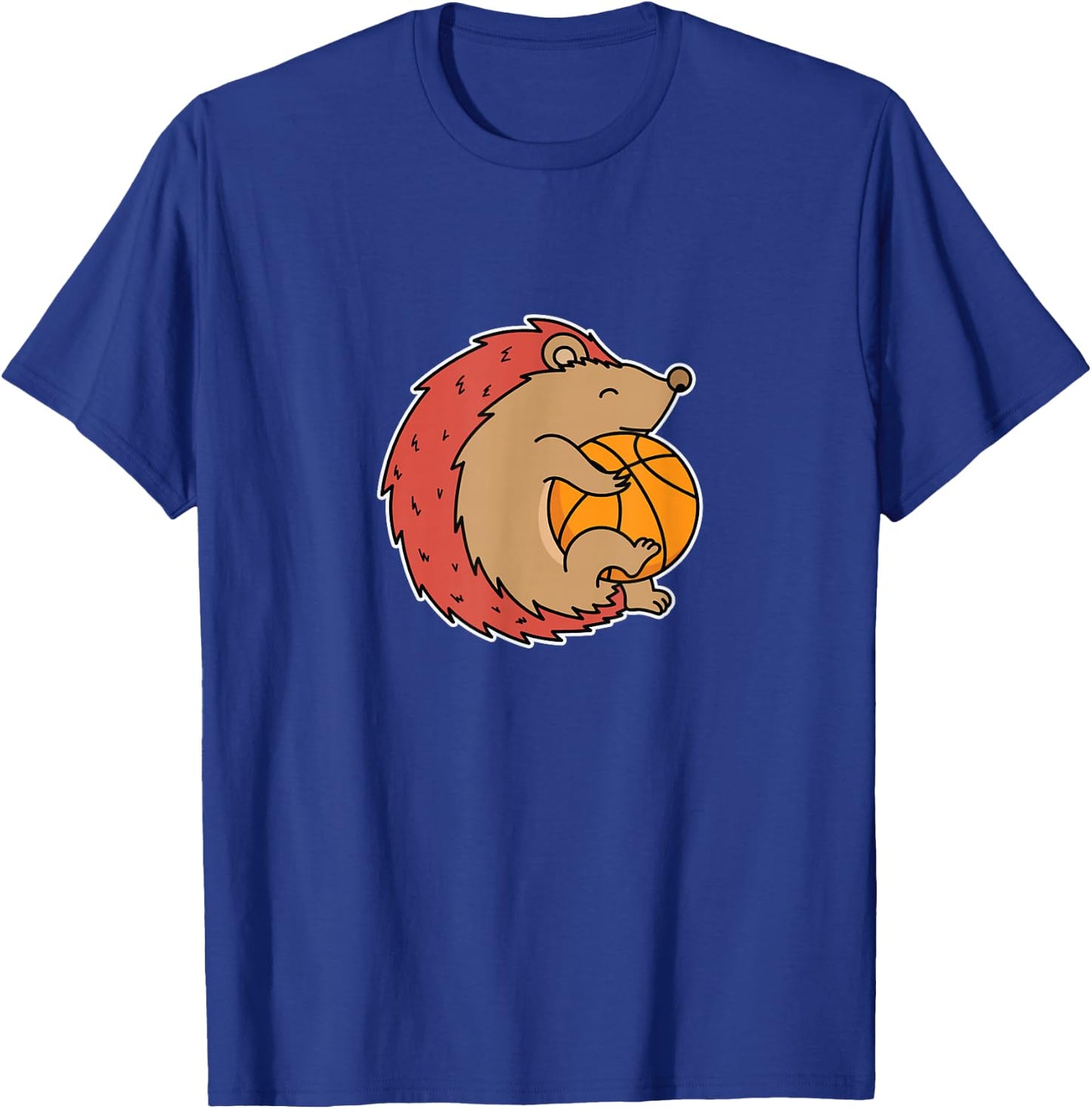 Hedgehog plays Basketball T-Shirt - T-Shirt | Royal
