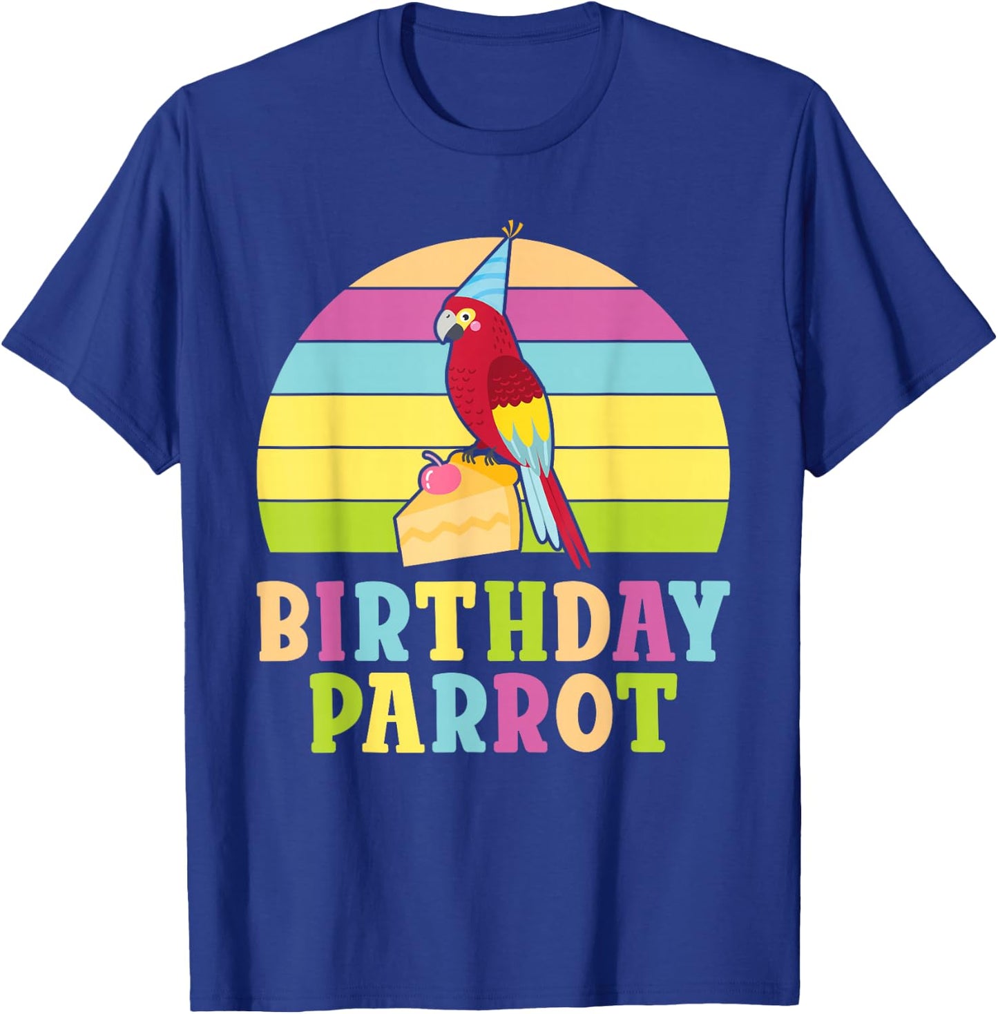 Birthday Parrot Birthday T-Shirt - T-Shirt | Royal