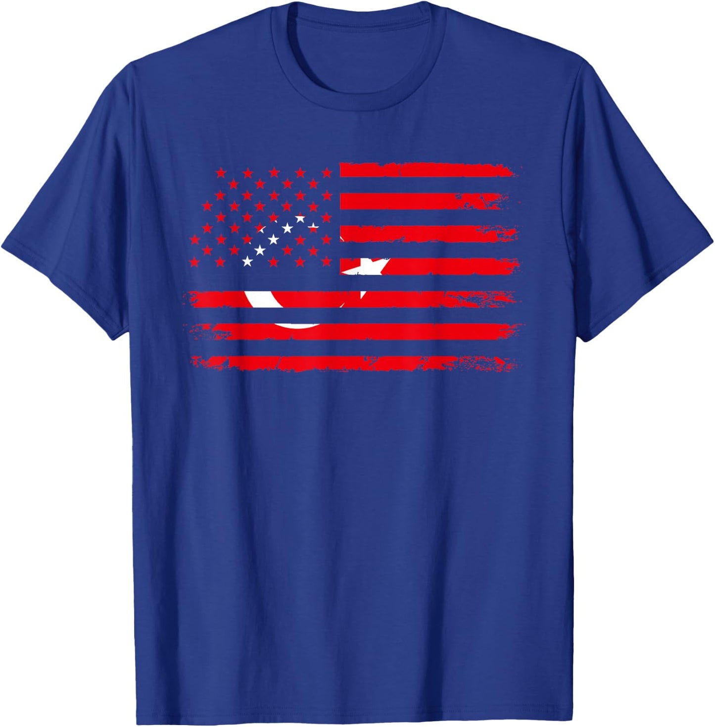 American Turkey Flag T-Shirt - T-Shirt | Royal