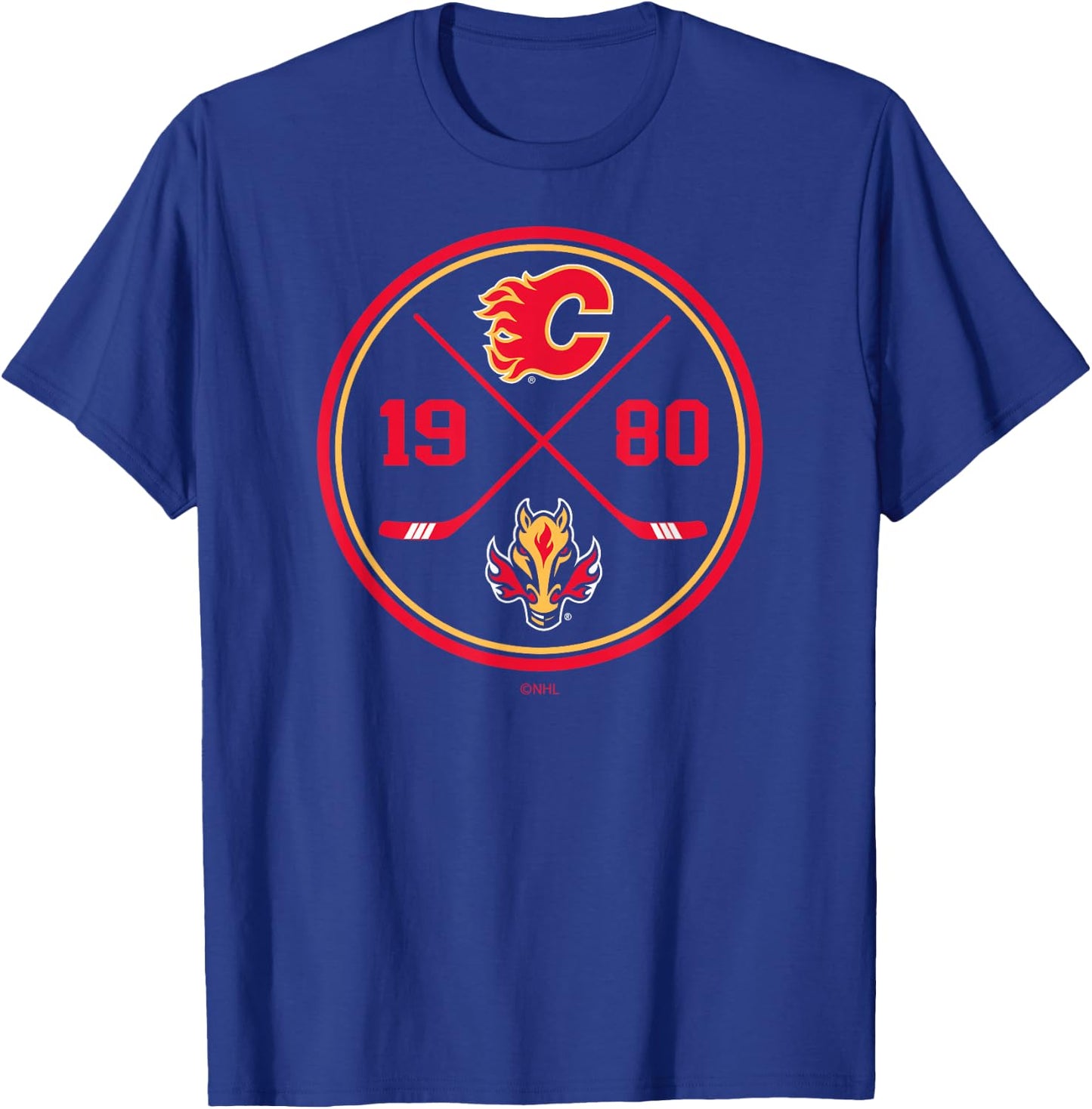 Calgary Flames Prize Black Officially Licensed T-Shirt - T-Shirt | Royal