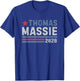 Massie 2028 for President Thomas Massie 2028 Vintage T-Shirt - T-Shirt | Royal