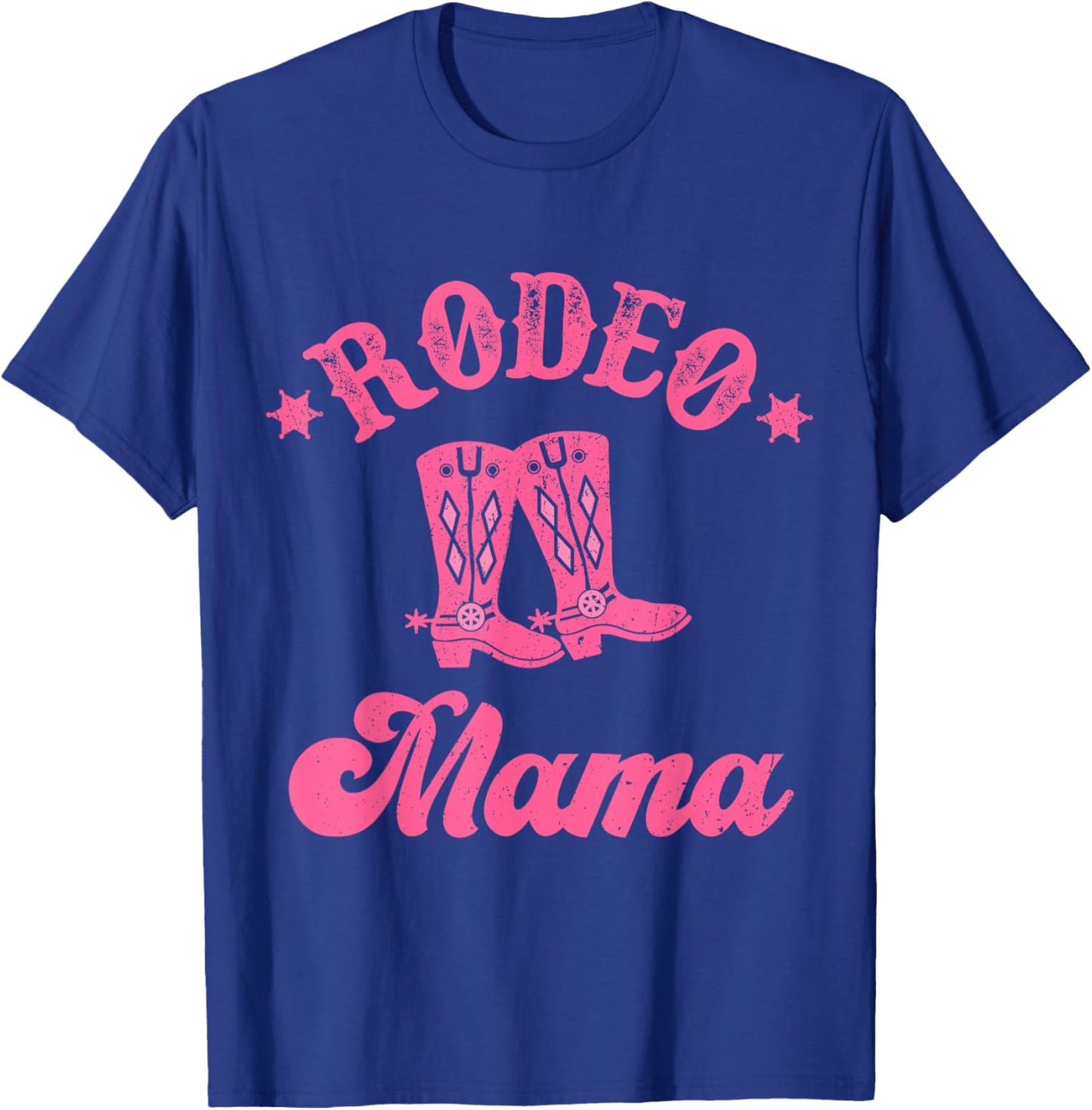 Rodeo mom mama Matching for Couples Vintage retro T-Shirt - T-Shirt | Royal