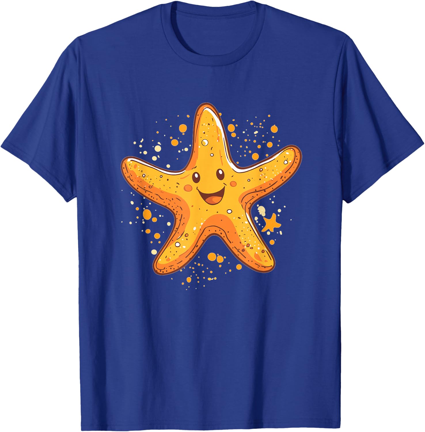 Happy Smiling Starfish Ocean Starfish T-Shirt - T-Shirt | Royal