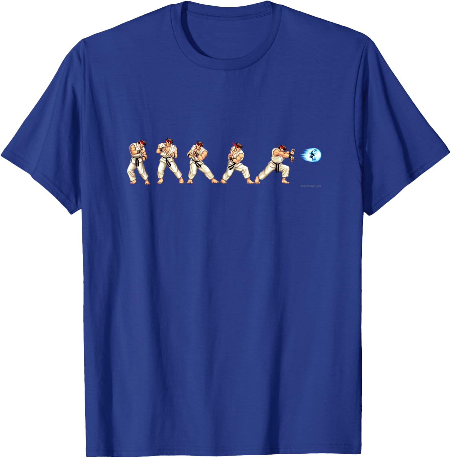 Street Fighter Ii Ryu (hadoken) T-Shirt - T-Shirt | Royal