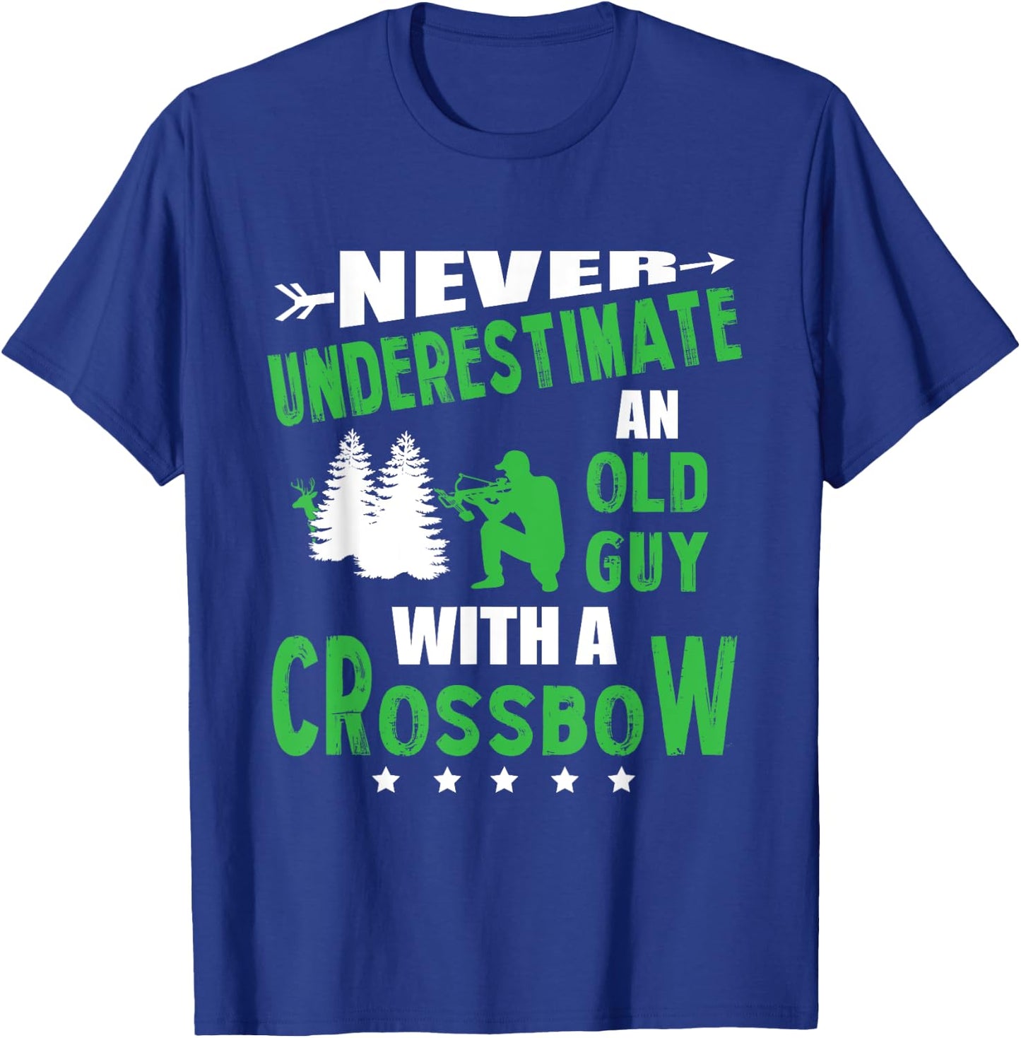 Archery Crossbow Old Guy Medieval Archery T-Shirt - T-Shirt | Royal