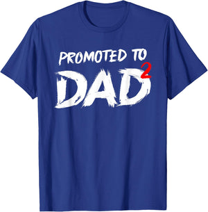 Promoted to Dad 2 Dad2 Second Time T-Shirt - T-Shirt | Royal