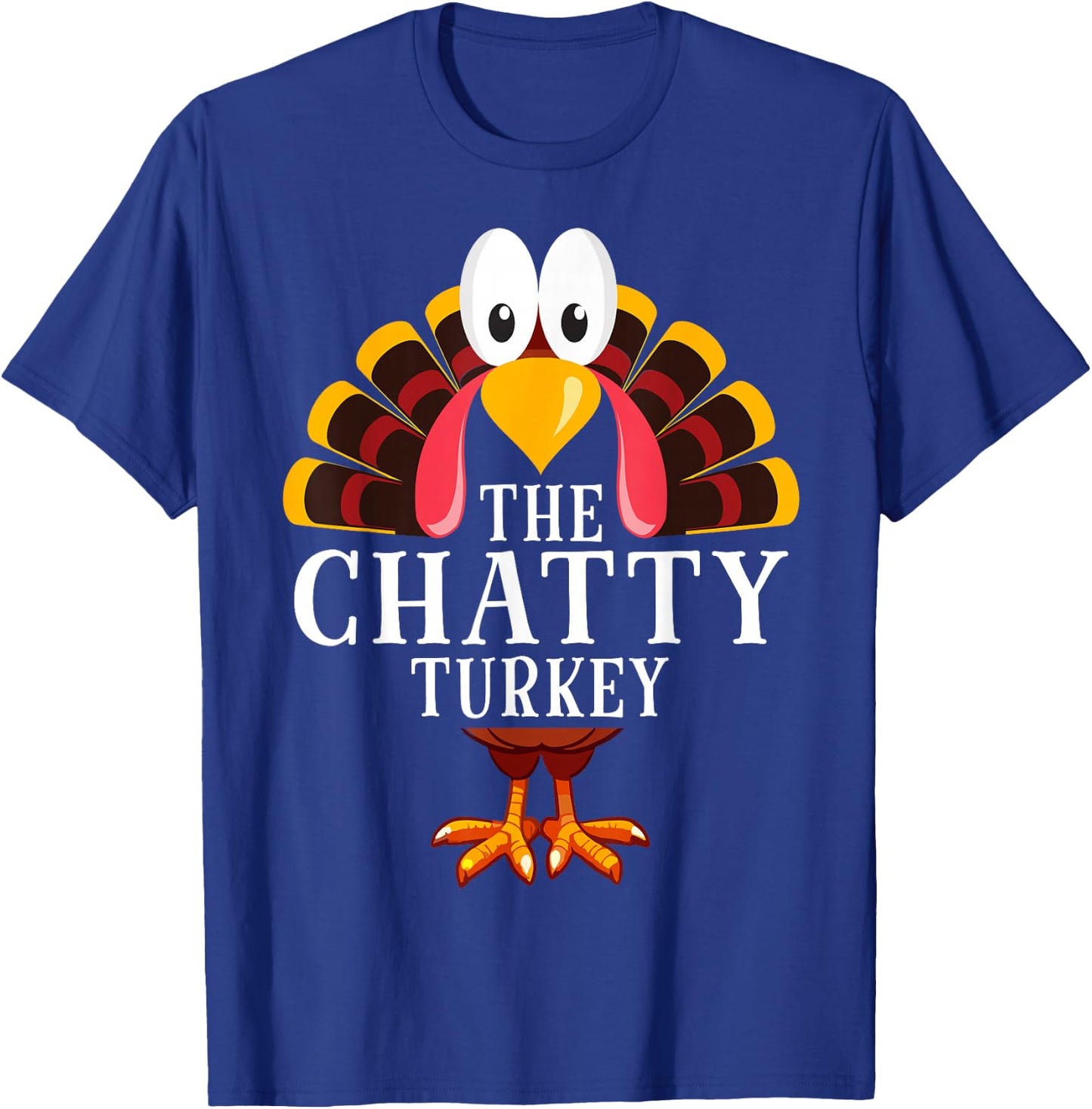 Thanksgiving The Chatty Turkey Matching T-Shirt - T-Shirt | Royal
