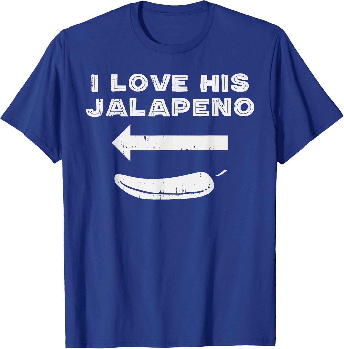 Cinco De Mayo Matching Couple Love His Jalapeno Women Girl T-Shirt - T-Shirt | Royal