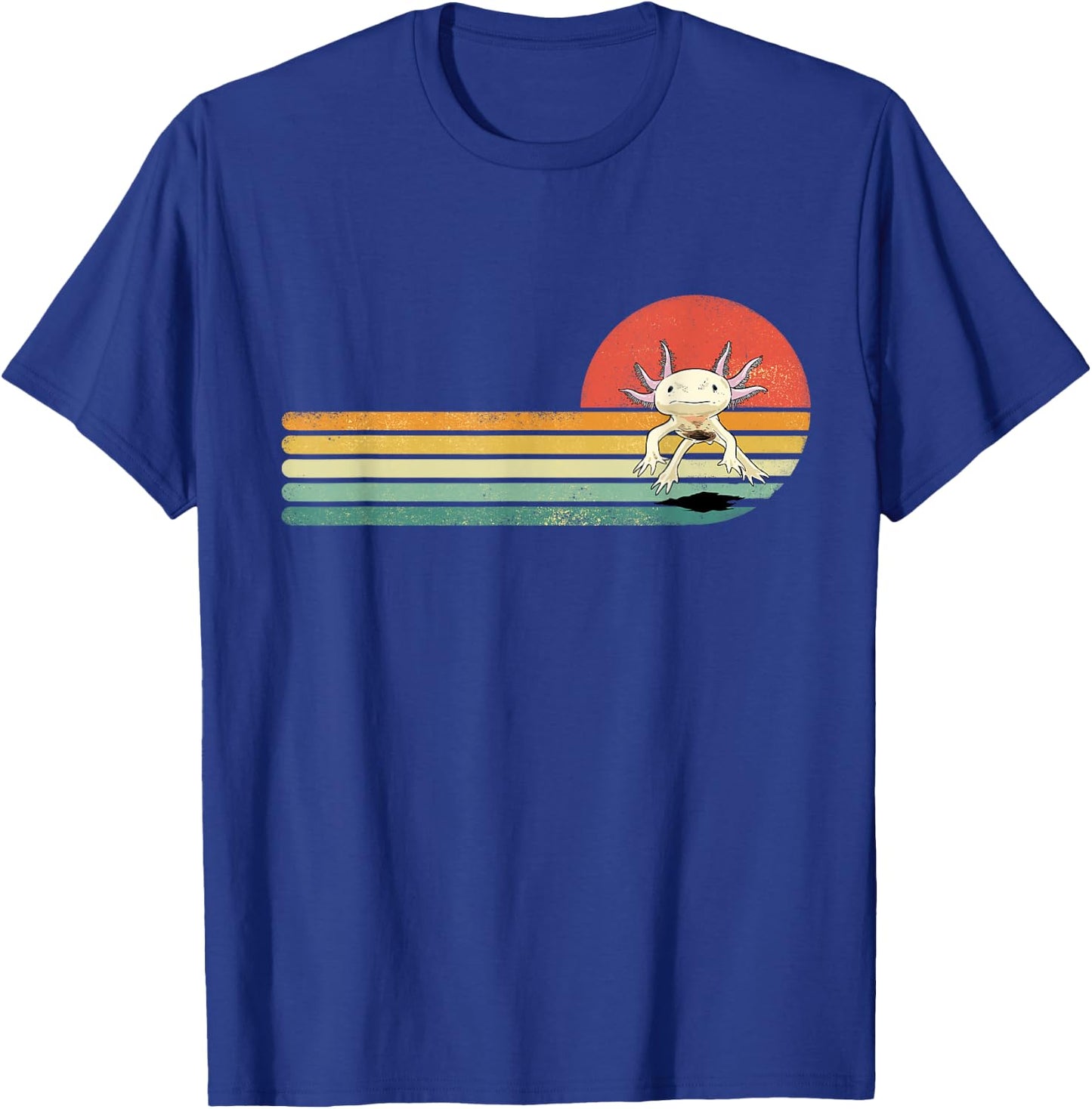 Axolotl Shirt Retro Style Animal Amphibian Pet Axolotl Lover T-Shirt - T-Shirt | Royal