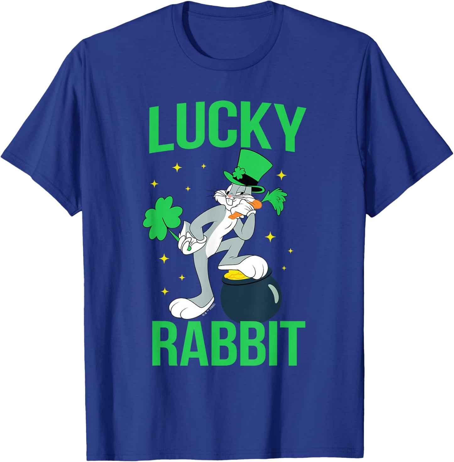 Looney Tunes Bugs Bunny St. Patrick's Lucky Rabbit T-Shirt - T-Shirt | Royal