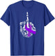 Fuck Pancreatic Cancer Middle Finger Pancreatic Cancer T-Shirt - T-Shirt | Royal