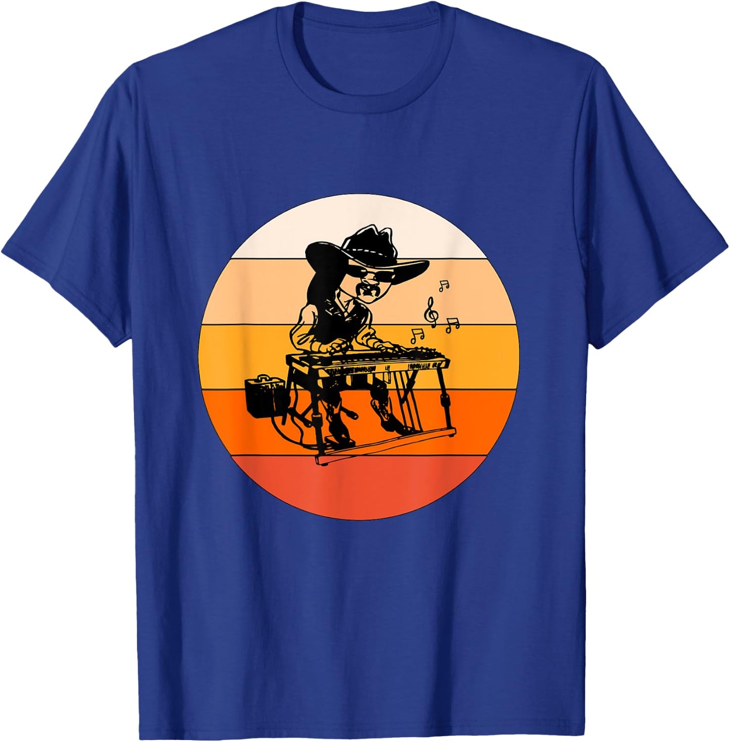 Vintage Pedal Steel Guitar Console Steel Guitar Dad T-Shirt - T-Shirt | Royal