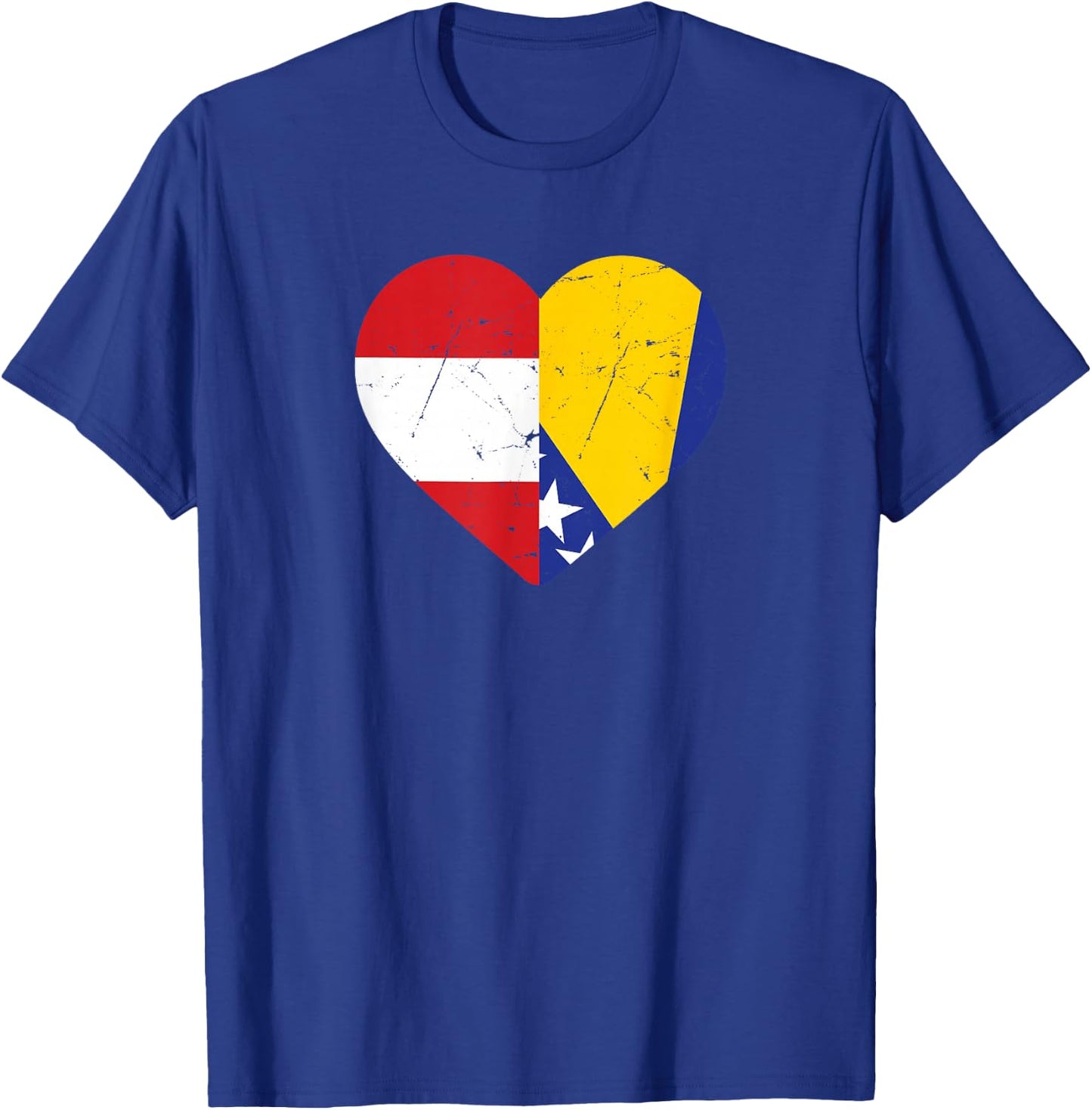 Österreichische Flagge Bosnische Flagge Österreich Bosnien T-Shirt - T-Shirt | Royal