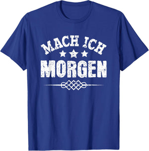 Morgenmuffel Morgenmensch Kaffee Katze Faul Mach Ich Morgen T-Shirt - T-Shirt | Royal