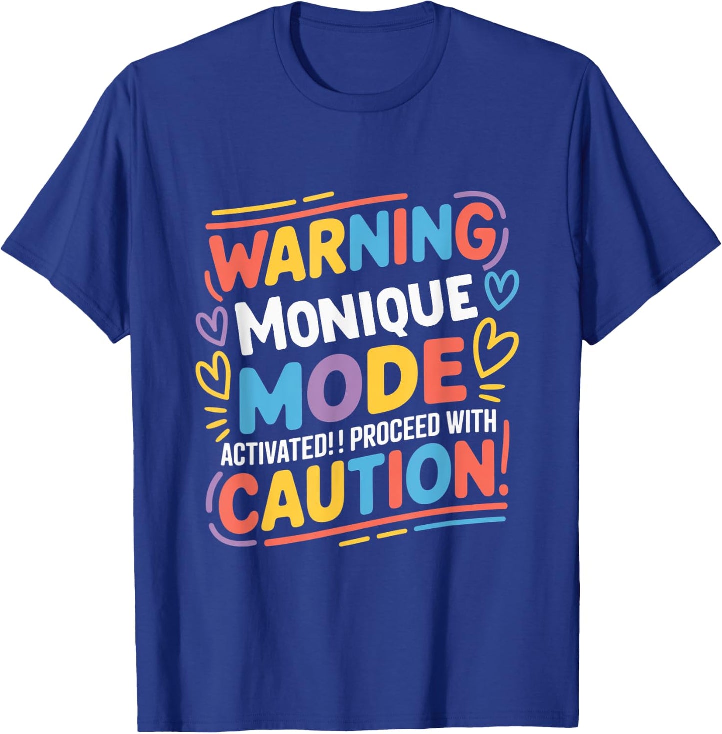 MONIQUE Personalized Name Cute Custom Monique Name T-Shirt - T-Shirt | Royal