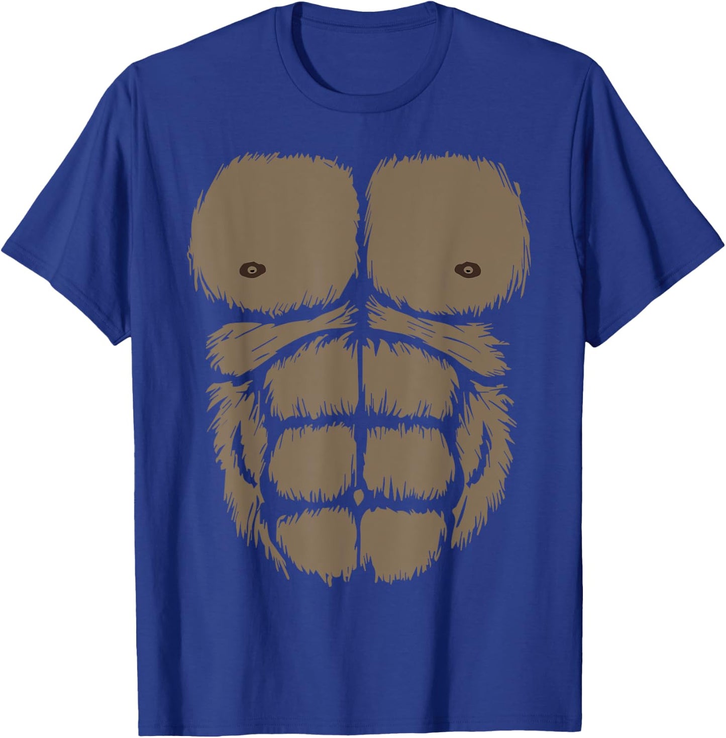 Gorilla Chest Belly Monkey Ape Muscle for Kids Adult T-Shirt - T-Shirt | Royal