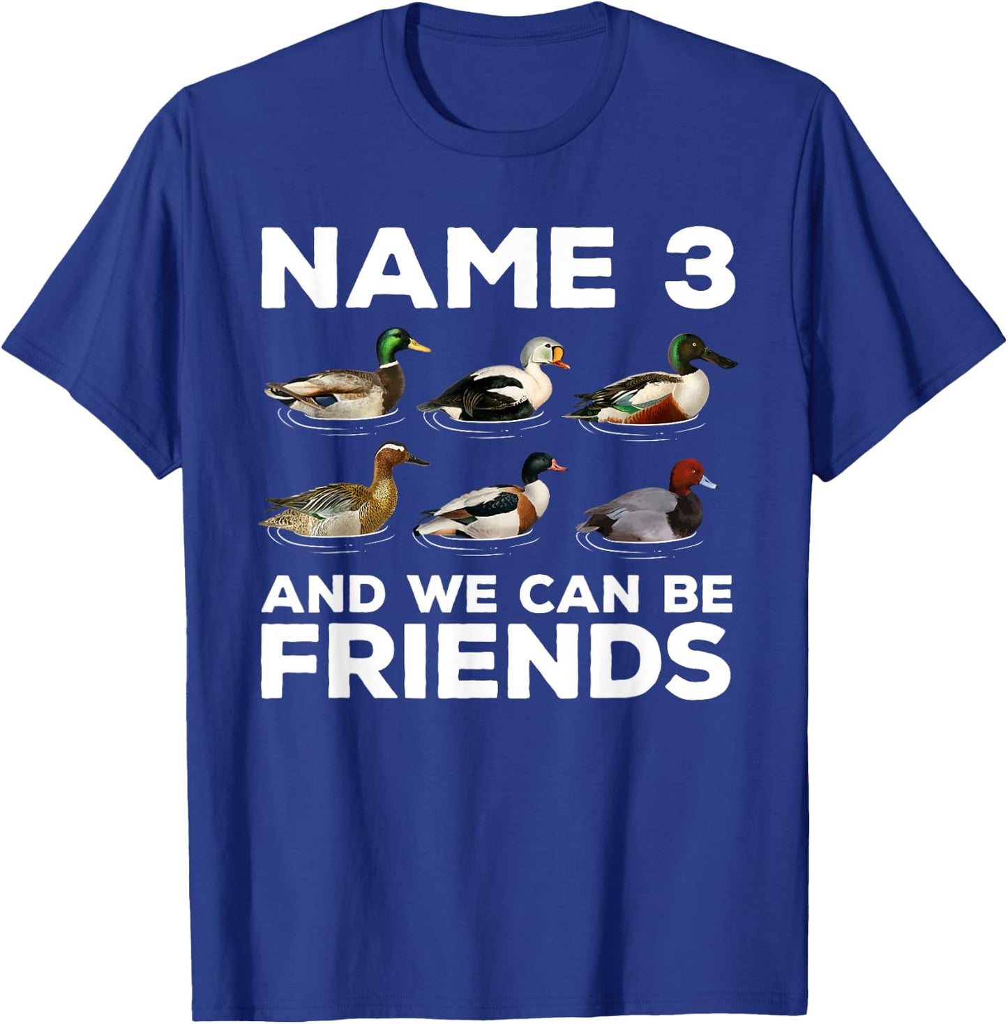 Duck Hunting Design Women Wildlife Hunt Duck Hunter T-Shirt - T-Shirt | Royal
