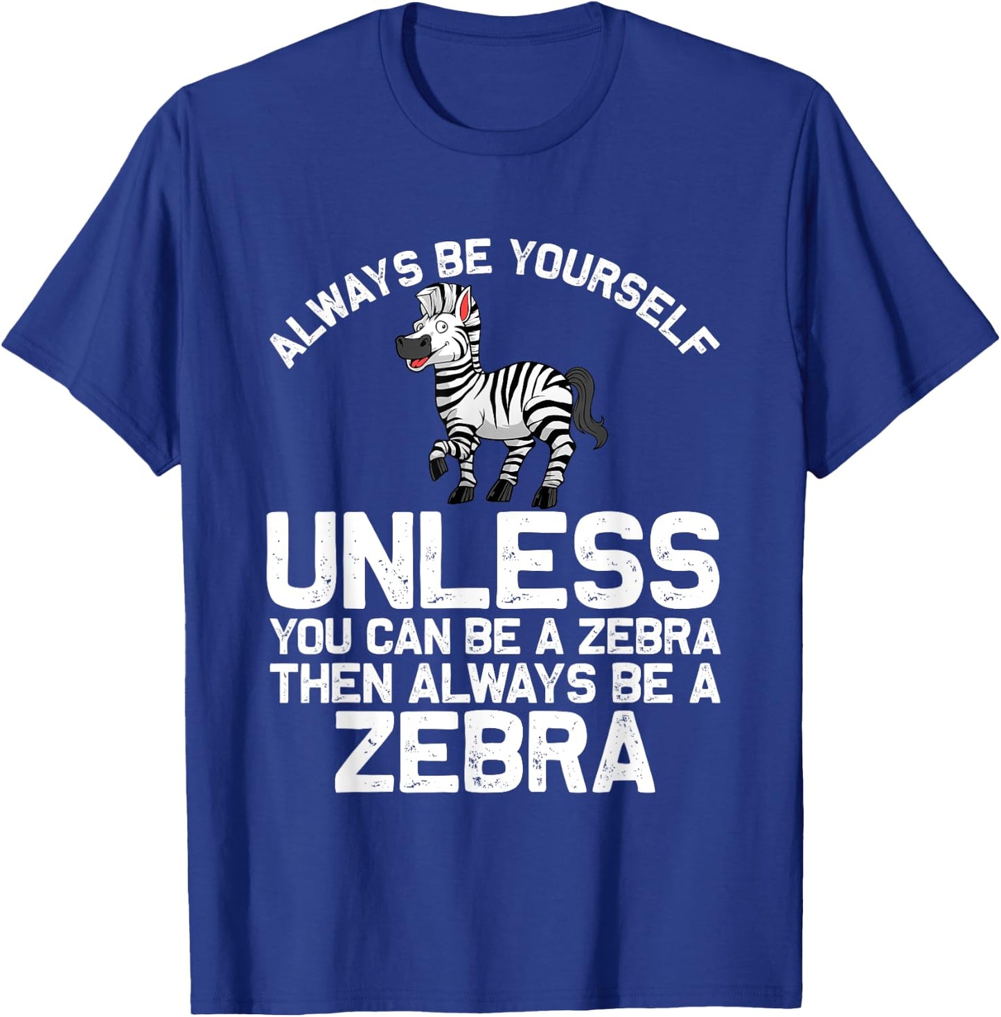 Funny Zebra Themed Women African Wildlife Safari T-Shirt - T-Shirt | Royal