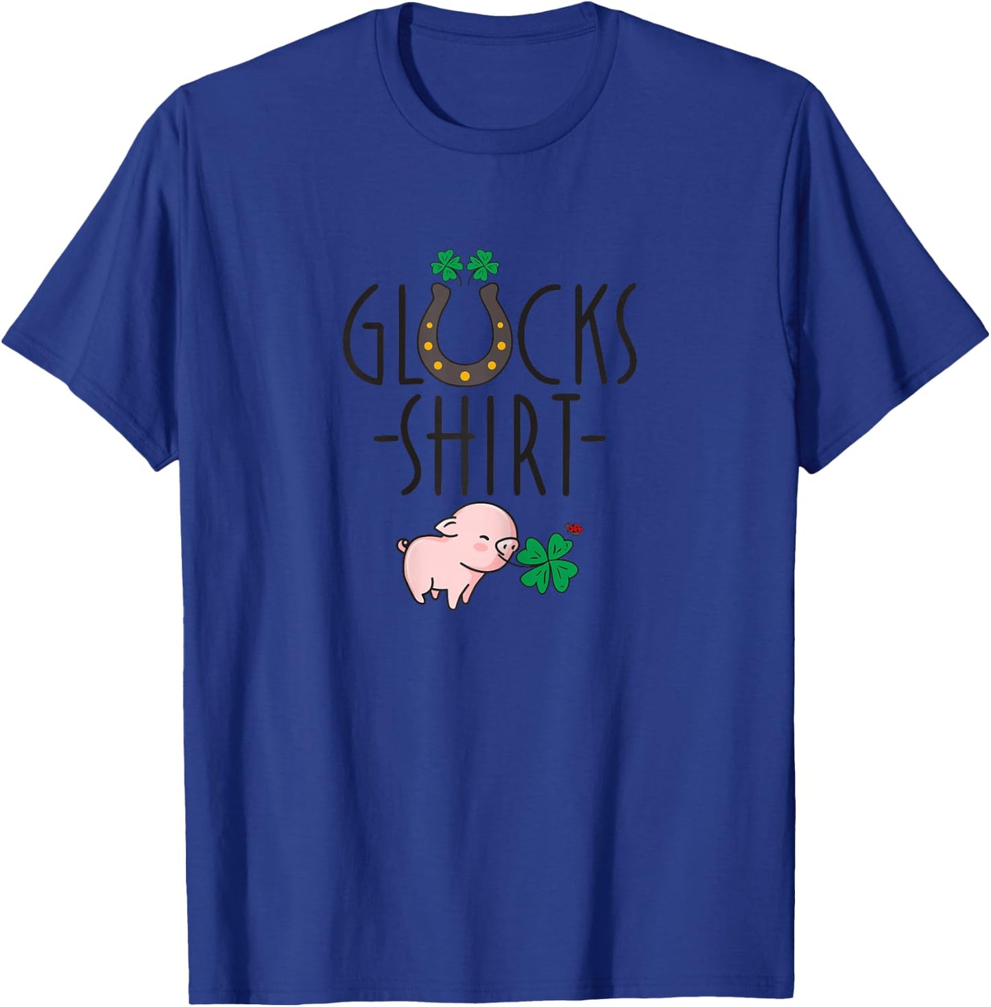 Women's Lucky - Lucky Charm Exam Graduation School Lucky T-Shirt - T-Shirt | Royal