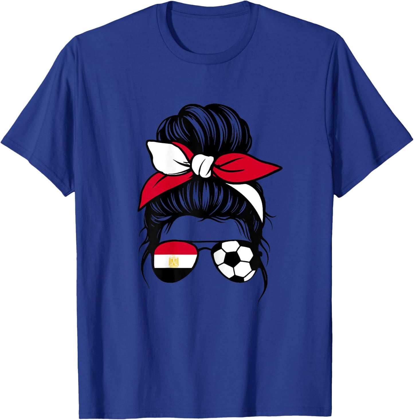 Egypt Flag Women Girls Proud Egyptian Fans Supporters T-Shirt - T-Shirt | Royal