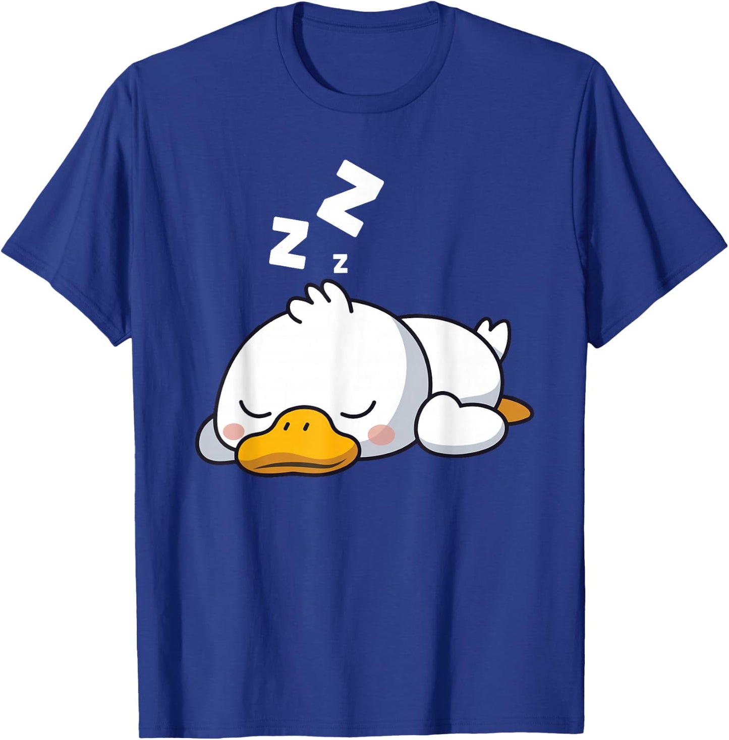 Cute Duck Sleeping Funny Duck Lover T-Shirt - T-Shirt | Royal