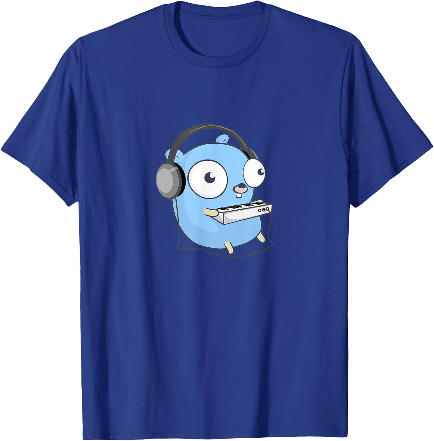 Go Developer golang music gopher T-Shirt - T-Shirt | Royal