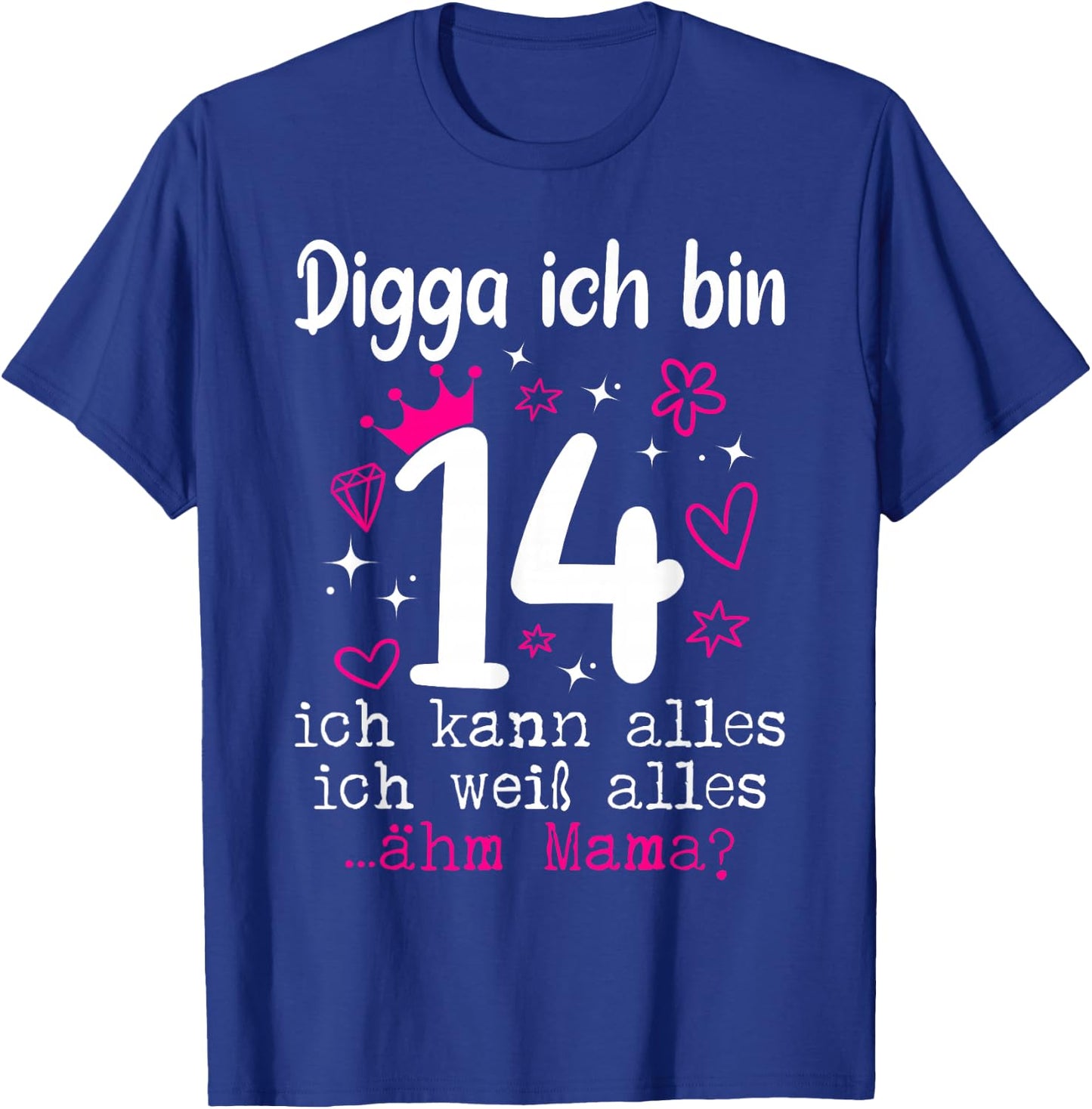 14th Birthday Girl Digga I Am 14 Years Teenager T-Shirt - T-Shirt | Royal