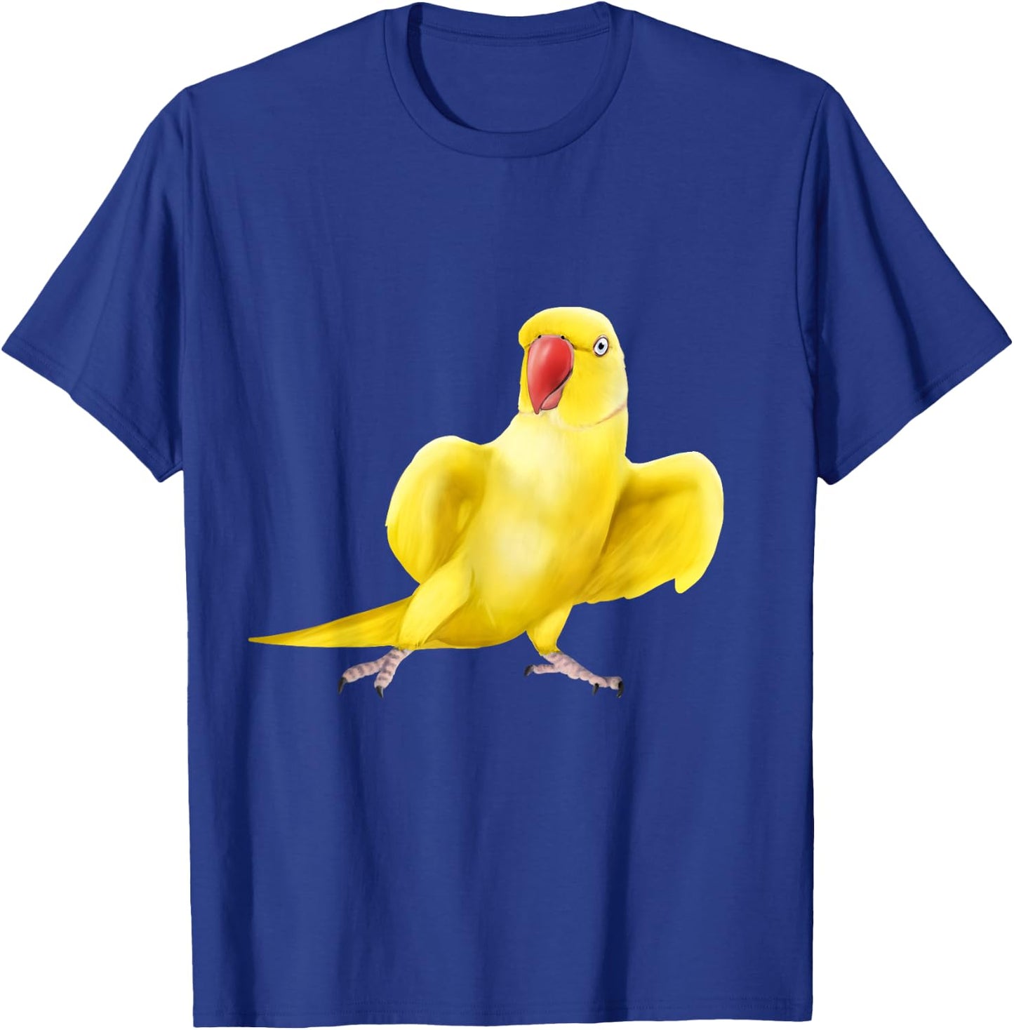 Yellow Indian Ringneck Parrot bird T-Shirt - T-Shirt | Royal
