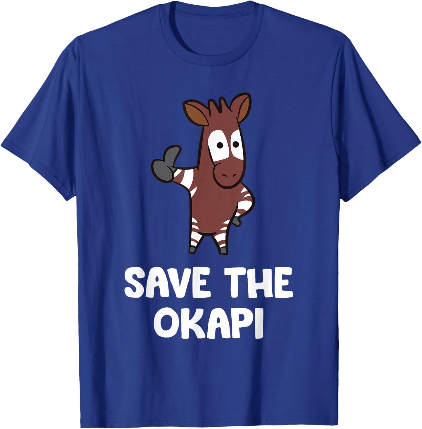 Save The Okapi T-Shirt - T-Shirt | Royal