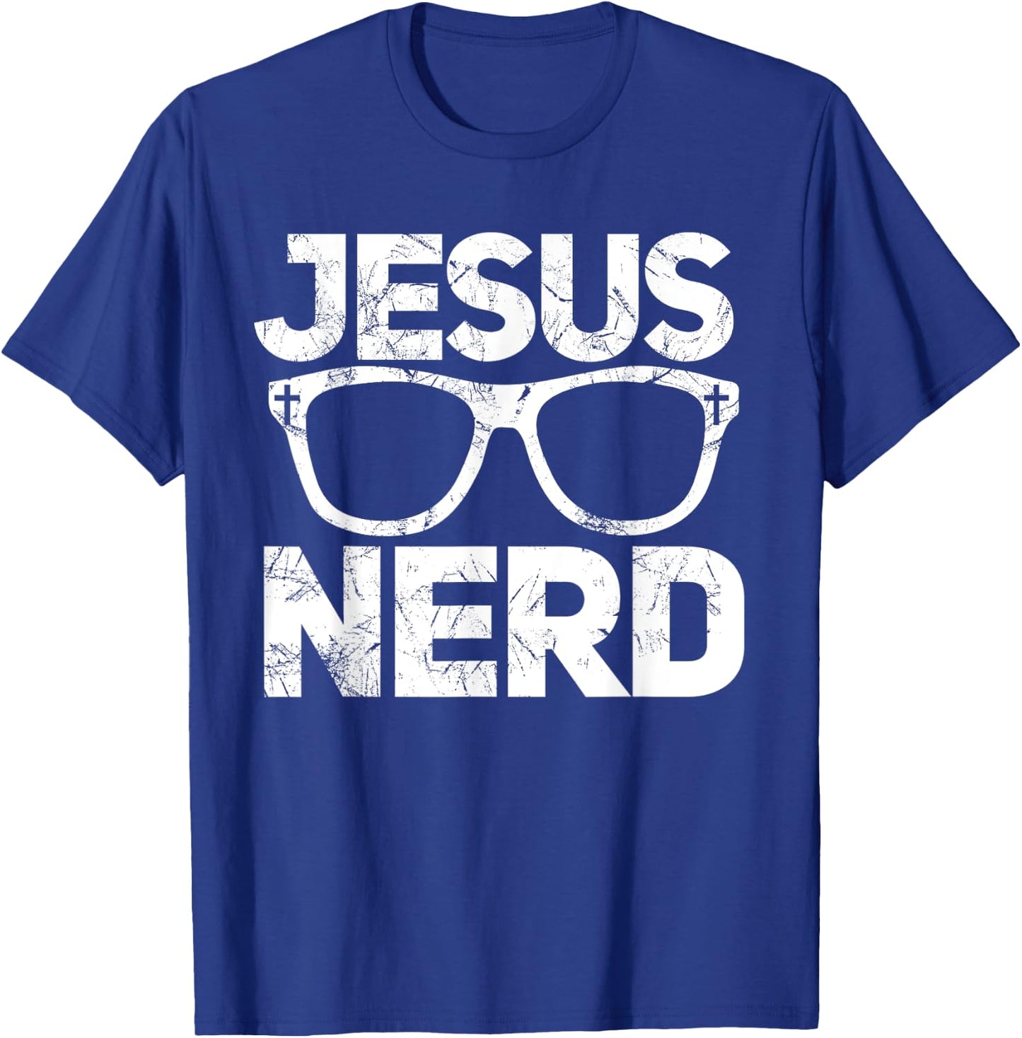 Jesus Nerd Funny Christian for Bible Geeks T-Shirt - T-Shirt | Royal