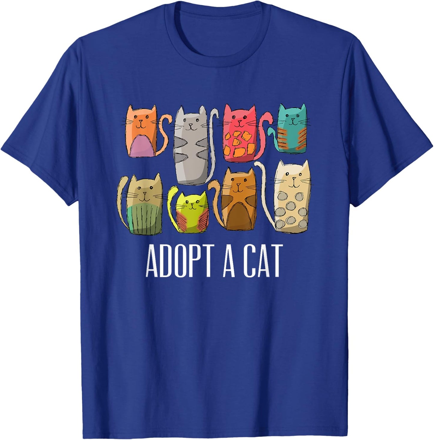 Adopt a Cat Shirt Cat Rescue Cat Adoption T-Shirt - T-Shirt | Royal