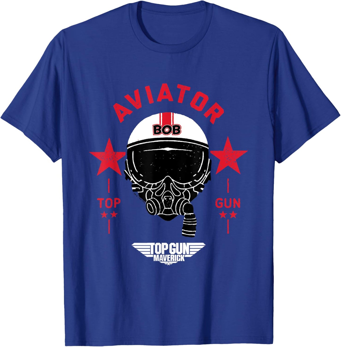 Top Gun Maverick Bob Aviator Helmet , Blue, S T-Shirt - T-Shirt | Royal