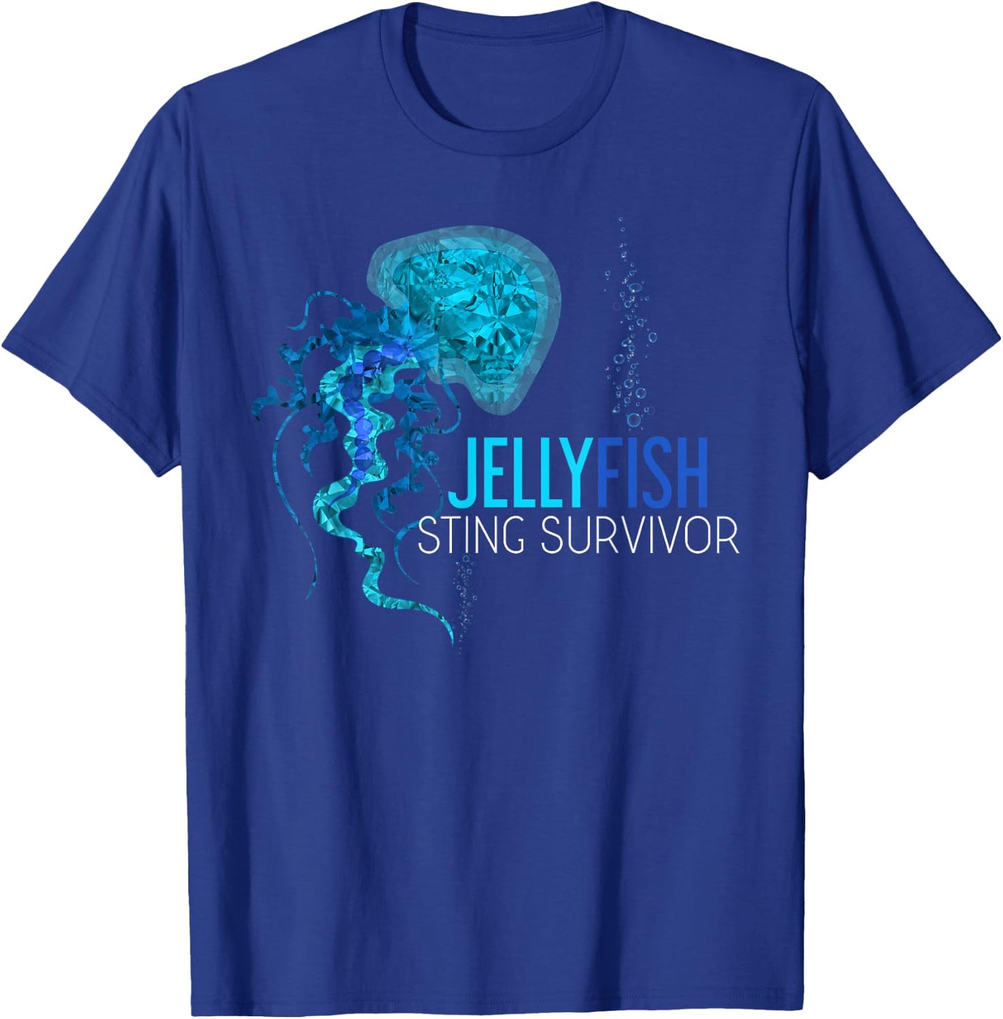 Jellyfish Sting Survivor Funny Aquarist Gift Jellyfish T-Shirt - T-Shirt | Royal