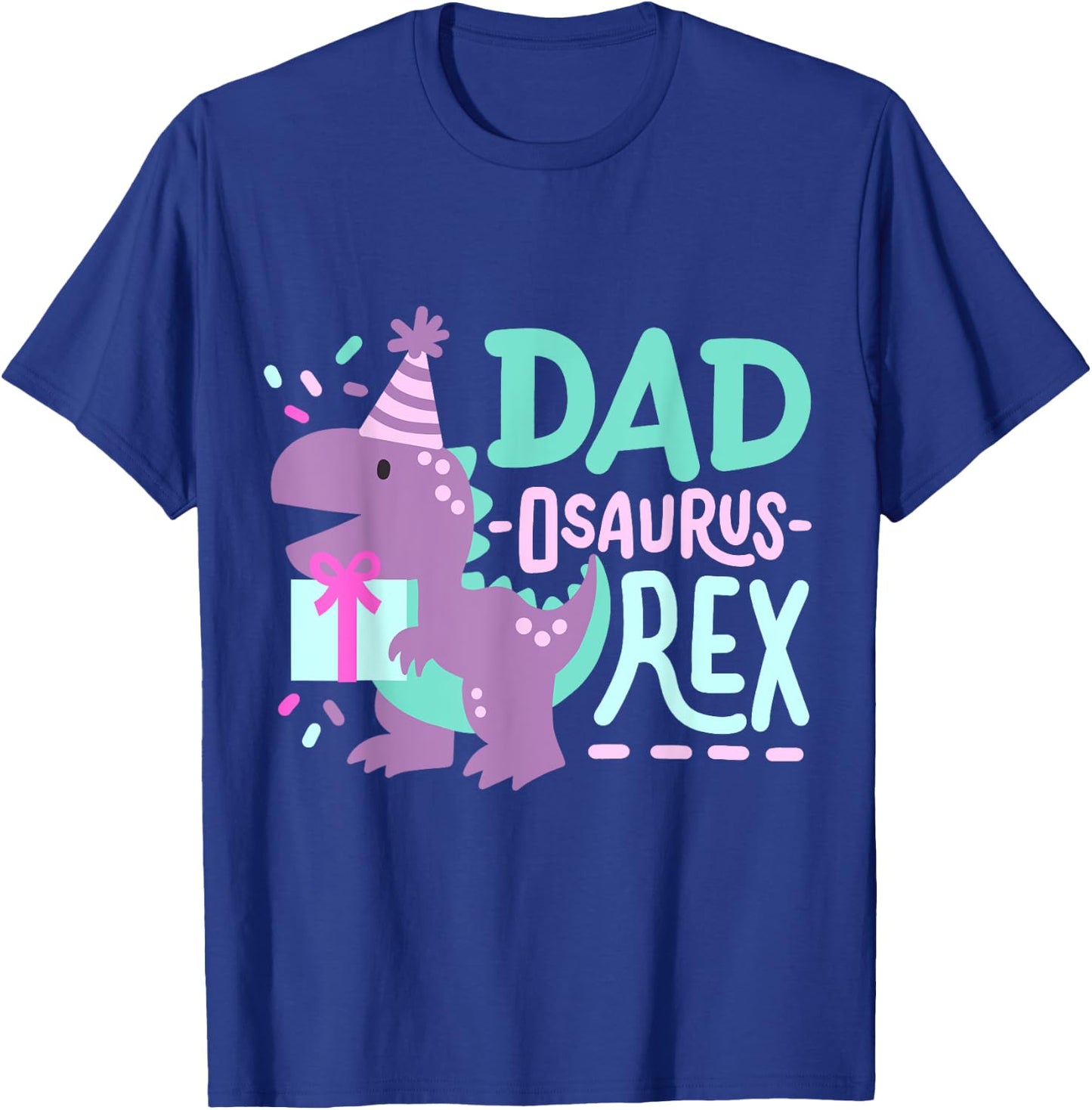 Dinosaur Birthday Dad Osaurus T Rex Family Matching Party T-Shirt - T-Shirt | Royal