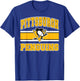 Pittsburgh Penguins Stripe Dark Heather Officially Licensed T-Shirt - T-Shirt | Royal