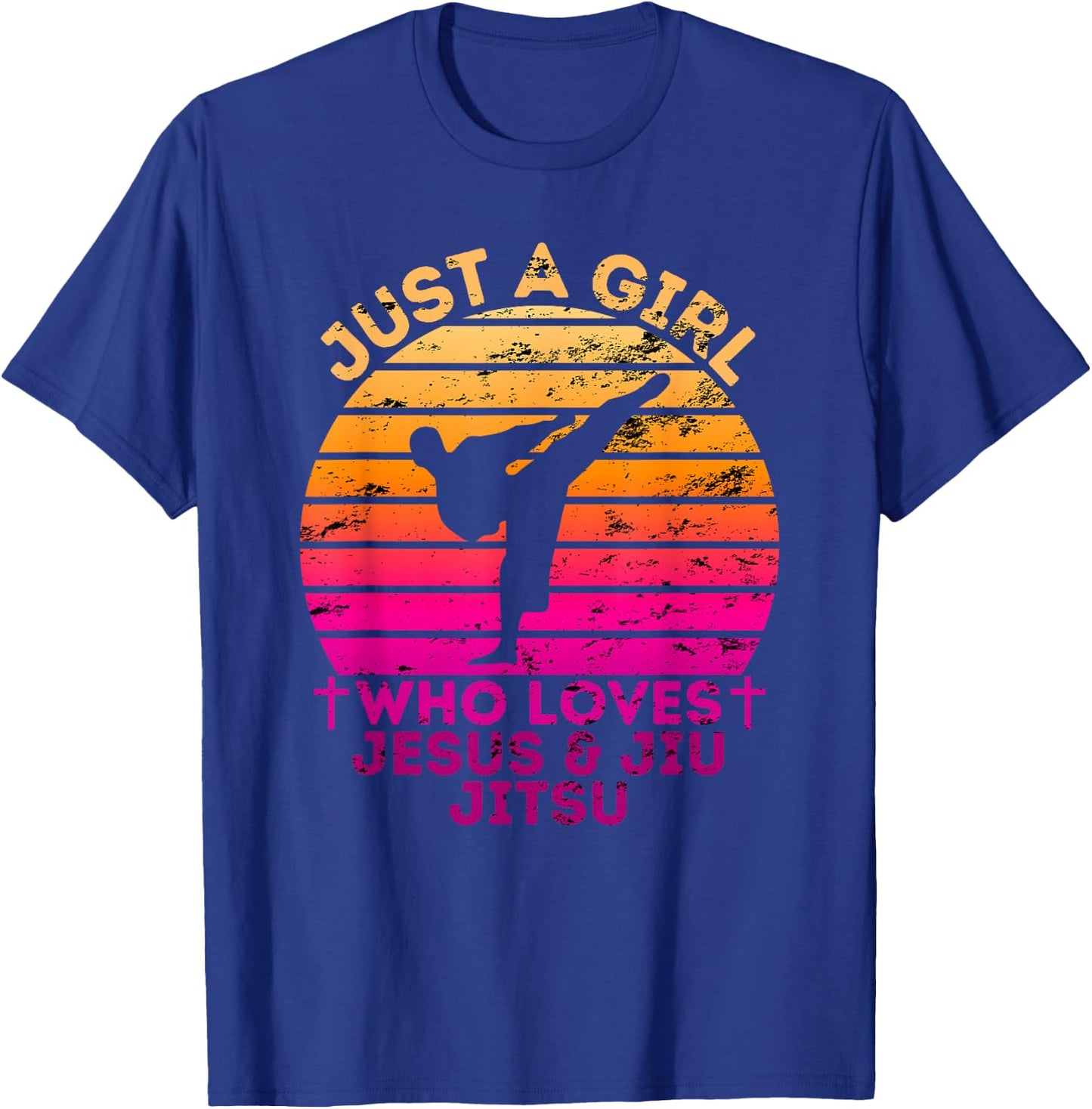 Just A Girl Who Loves Jesus And Jujutsu T-Shirt - T-Shirt | Royal
